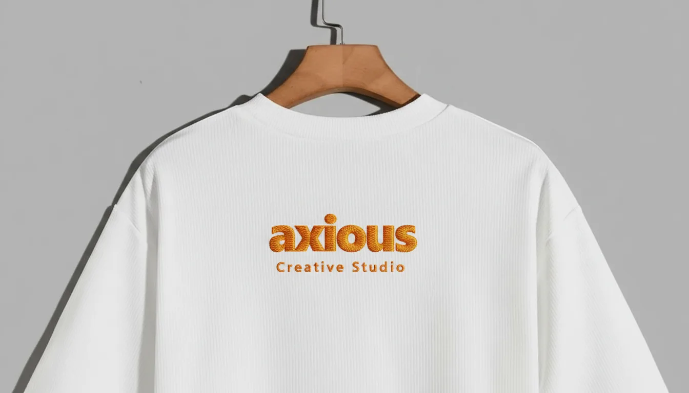 Oversized tee — orange logo